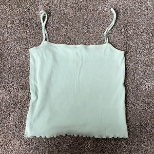 Crop mint tank